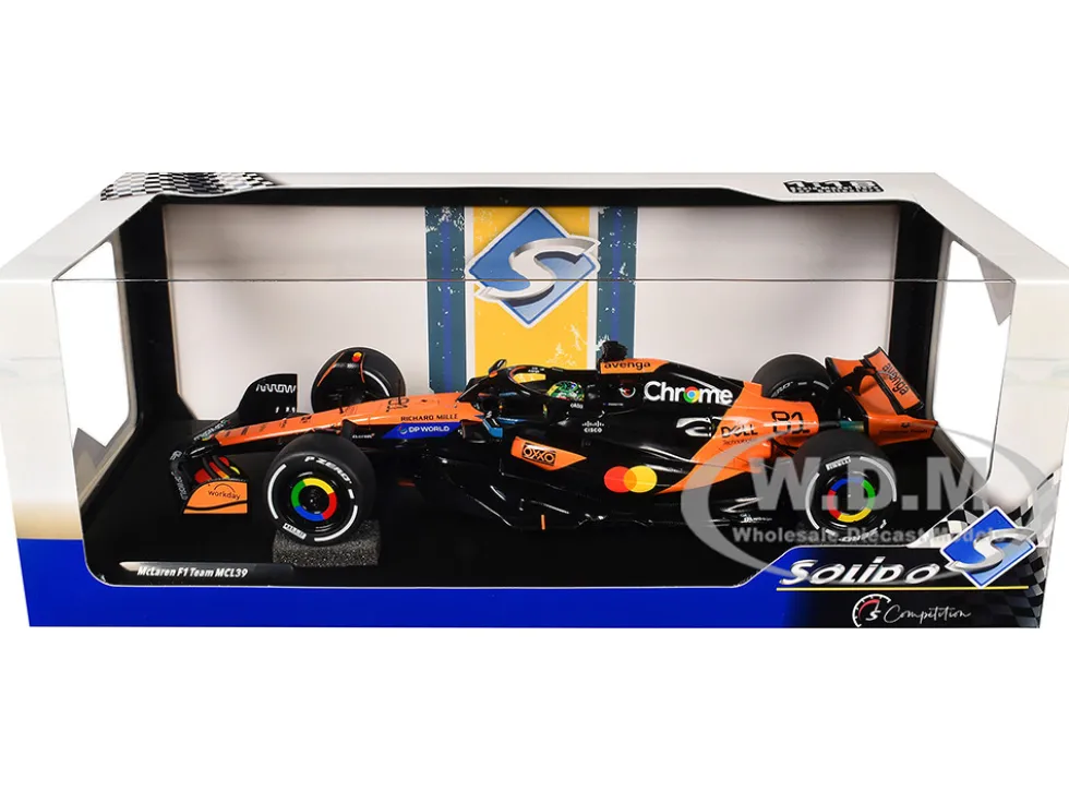 McLaren MCL39 #81 Oscar Piastri "OKX" Winner Formula One F1 "Chinese GP" (2025) "Competition" Series 1/18 Diecast Model Car by Solido