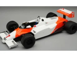 McLaren MP4/1C #7 Ayrton Senna Formula One F1 "British GP Test Drive" (1983) with Display Case "Mythos Series" Limited Edition to 40 pieces Worldwide 1/18 Model Car by Tecnomodel
