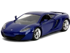 McLaren MP4.12C Blue Metallic "Furious 7" (2015) Movie "Fast & Furious" Series 1/32 Diecast Model Car by Jada