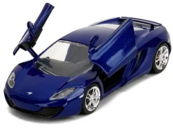 McLaren MP4.12C Blue Metallic "Furious 7" (2015) Movie "Fast & Furious" Series 1/32 Diecast Model Car by Jada