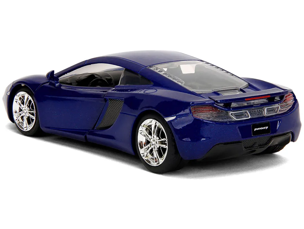 McLaren MP4.12C Blue Metallic "Furious 7" (2015) Movie "Fast & Furious" Series 1/32 Diecast Model Car by Jada