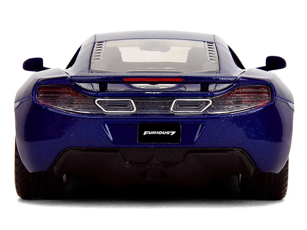 McLaren MP4.12C Blue Metallic "Furious 7" (2015) Movie "Fast & Furious" Series 1/32 Diecast Model Car by Jada