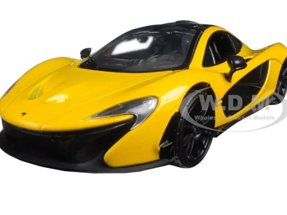 McLaren P1 Yellow 1/24 Diecast Model Car Motormax 79325