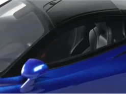 2023 McLaren 750S Coupe Blue Metallic with Black Top 1/18 Model Car by GT Spirit