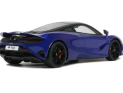 2023 McLaren 750S Coupe Blue Metallic with Black Top 1/18 Model Car by GT Spirit