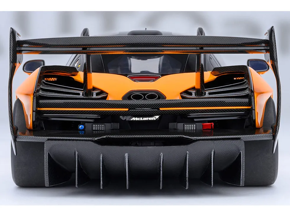 McLaren Senna GTR Orange with Black Top 1/18 Model Car by Autoart
