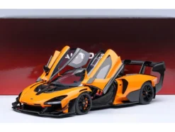 McLaren Senna GTR Orange with Black Top 1/18 Model Car by Autoart