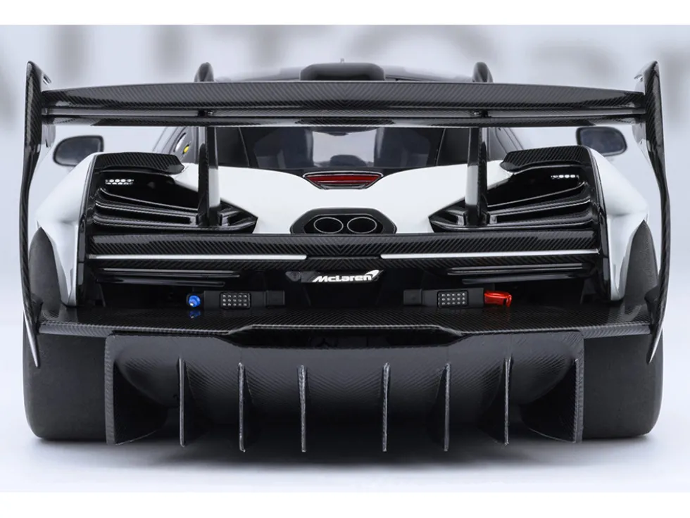 McLaren Senna GTR Silica White with Black Top 1/18 Model Car by Autoart