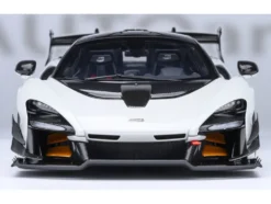 McLaren Senna GTR Silica White with Black Top 1/18 Model Car by Autoart