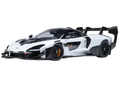 McLaren Senna GTR Silica White with Black Top 1/18 Model Car by Autoart