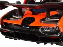 McLaren Senna Orange Metallic Black Timeless Legends 1/24 Diecast Model Car Motormax 79355