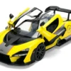 McLaren Senna "8-PAS Racing" Yellow Metallic with Black Top "Hyper-Spec" Series 1/24 Diecast Model Car by Jada