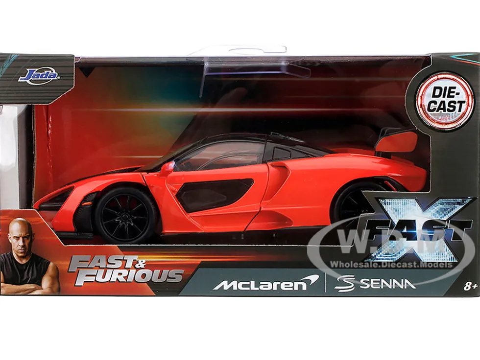 McLaren Senna Red and Black "Fast X" (2023) Movie "Fast & Furious" Series 1/32 Diecast Model Car by Jada