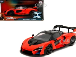 McLaren Senna Red and Black "Fast X" (2023) Movie "Fast & Furious" Series 1/24 Diecast Model Car by Jada