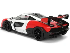 McLaren Senna Red and White with Carbon Hood and Top "HyperSpec" Series 1/24 Diecast Model Car by Jada