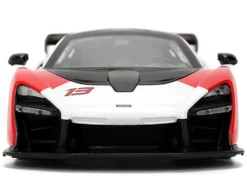 McLaren Senna Red and White with Carbon Hood and Top