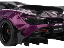 McLaren 720S "LB-Works" Purple Metallic with Black Top 1/18 Model Car by Top Speed