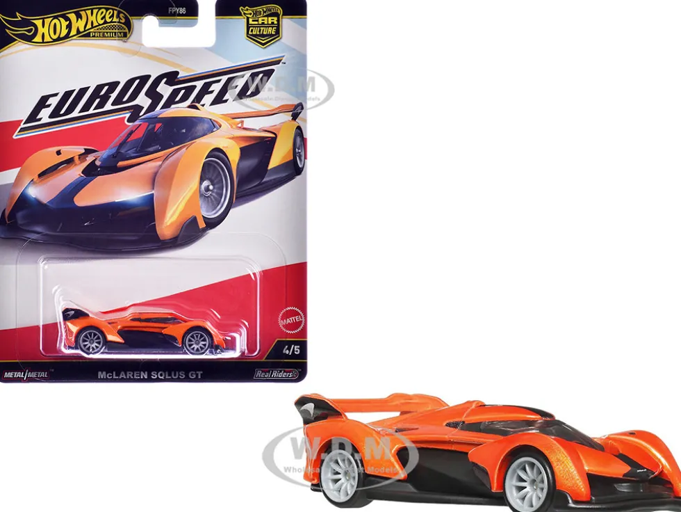 McLaren Solus GT Orange Metallic "Euro Speed" Series Diecast Model Car by Hot Wheels