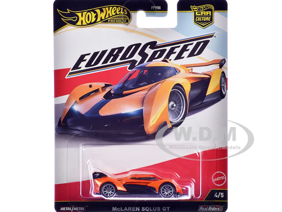 McLaren Solus GT Orange Metallic "Euro Speed" Series Diecast Model Car by Hot Wheels