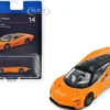 McLaren Speedtail McLaren Orange with Black Top Hypercar League Collection 1/64 Diecast Model Car PosterCars H14B