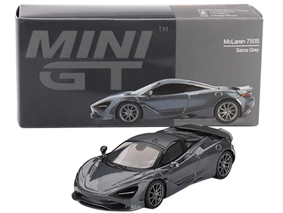 McLaren 750S Saros Gray Limited Edition 1/64 Diecast Model Car by Mini GT