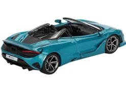 McLaren 750S Spider Belize Blue Metallic Limited Edition 1/64 Diecast Model Car by Mini GT