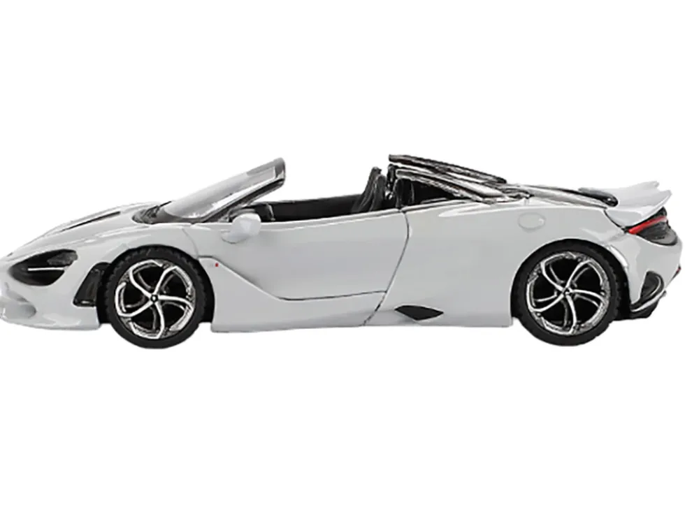 McLaren 750S Spider Cirrus Gray Limited Edition 1/64 Diecast Model Car by Mini GT
