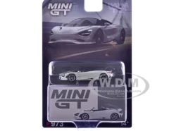 McLaren 750S Spider Cirrus Gray Limited Edition 1/64 Diecast Model Car by Mini GT