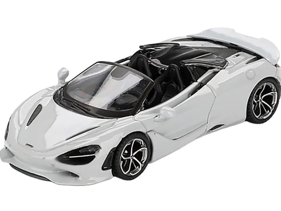 McLaren 750S Spider Cirrus Gray Limited Edition 1/64 Diecast Model Car by Mini GT