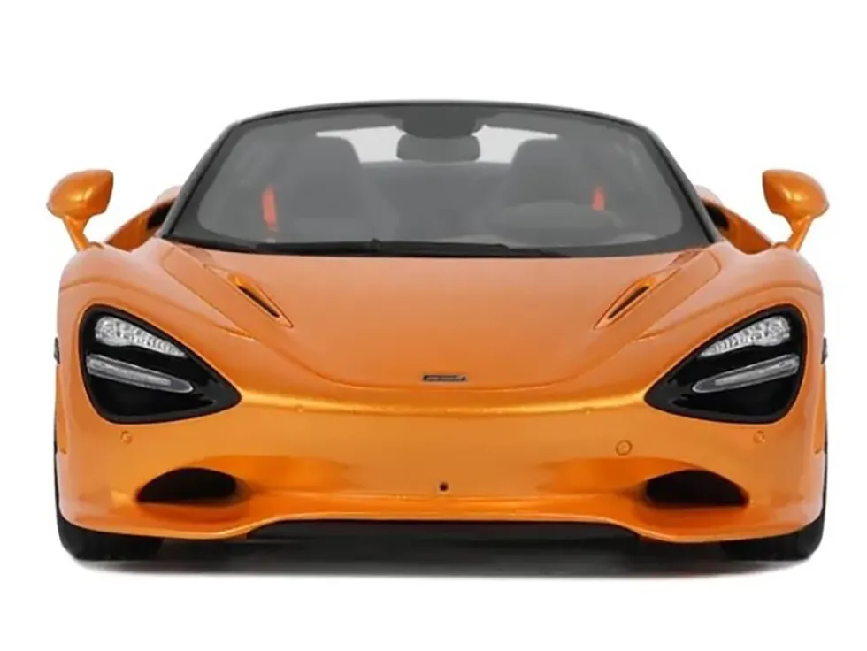 2024 McLaren 750S Spider Orange Metallic 1/18 Model Car by GT Spirit