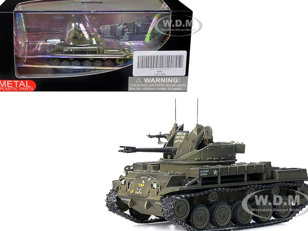 M42 Duster Self-Propelled Anti-Aircraft Gun Delta Dud's US Army Vietnam War II Field Force 5th Battalion 2nd Field Artillery Regimen 1/72 Diecast Model Panzerkampf 12211PH