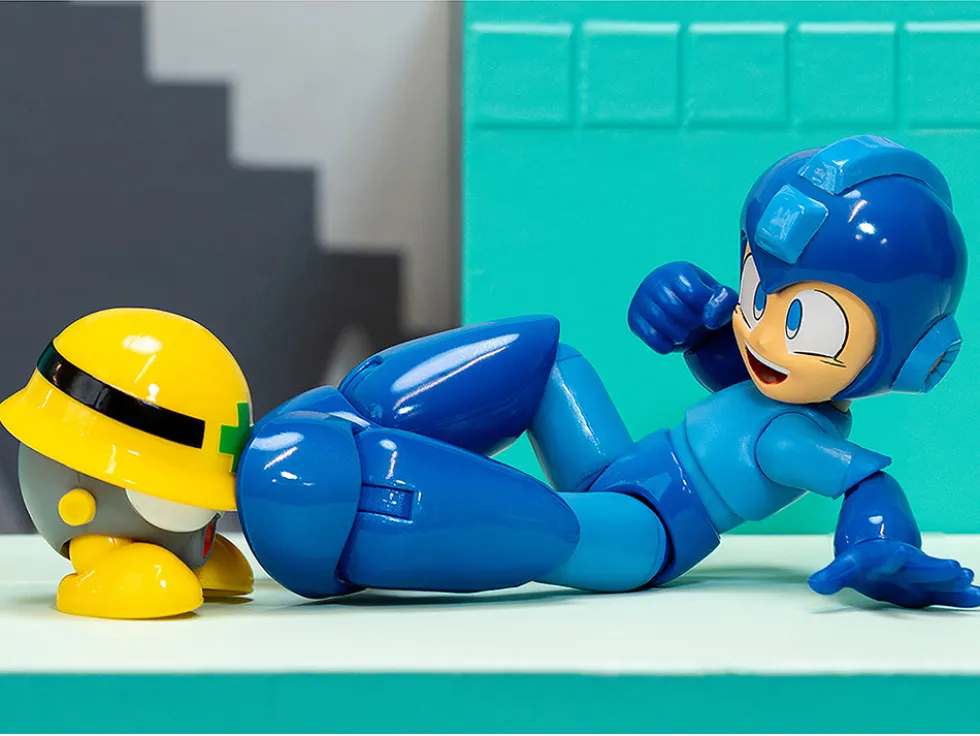 Mega Man 4.5" Moveable Figure (Deluxe Version) with Accessories and Alternate Head and Hands "Mega Man" (1987) Video Game Model by Jada