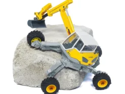 Menzi Muck M545 Walking Excavator Yellow with White Top 1/50 Diecast Model Siku 3548
