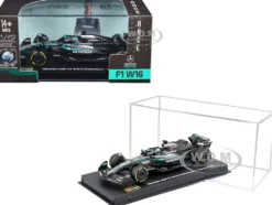 Mercedes-AMG F1 W16 E Performance #63 George Russell Formula One F1 "World Championship" (2025) with Display Case 1/43 Diecast Model Car by Bburago