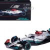 Mercedes AMG F1 W13 E Performance #63 George Russell F1 Formula One World Championship 2022 with Display Case 1/43 Diecast Model Car Bburago 38066GR