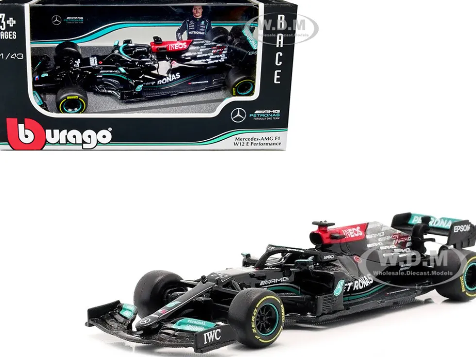 Mercedes-AMG F1 W12 E Performance #77 Valterri Bottas F1 Formula One 2021 1/43 Diecast Model Car Bburago 38038VB