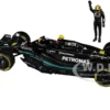 Mercedes-AMG F1 W14 E Performance #44 Lewis Hamilton "Petronas" Formula One F1 "World Championship" (2023) with Driver Figure "Race" Series 1/24 Diecast Model Car by Bburago