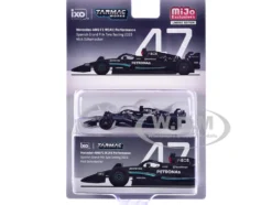 Mercedes-AMG F1 W14 E Performance #47 Mick Schumacher Formula One F1 "Spanish GP Tyre Testing" (2023) with Pit Board "Global64" Series 1/64 Diecast Model Car by Tarmac Works