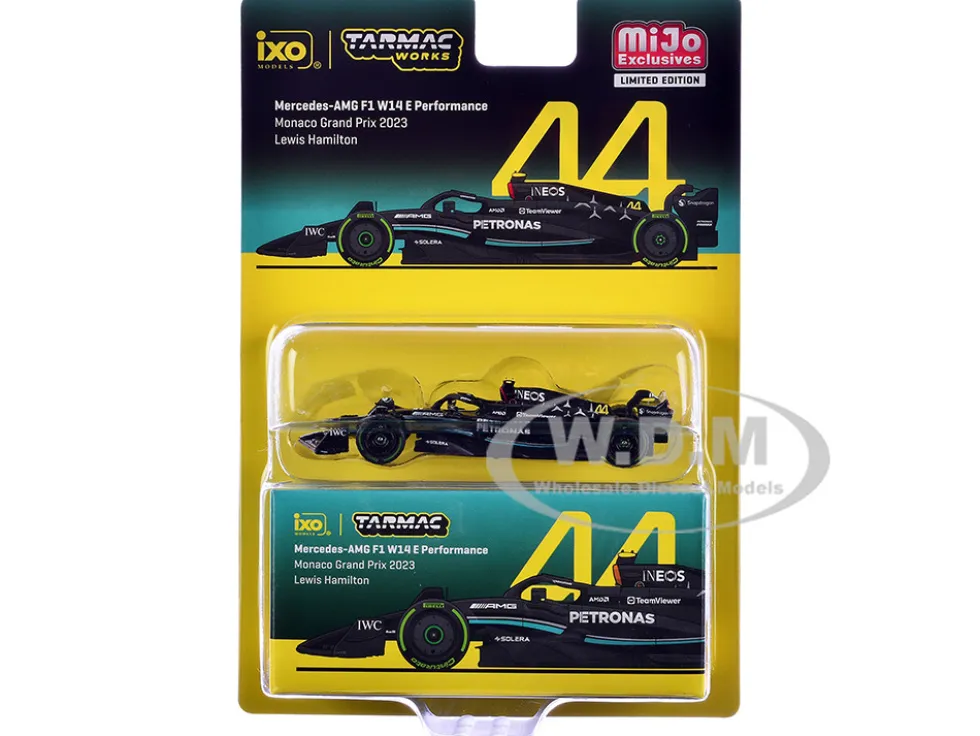 Mercedes-AMG F1 W14 E Performance #44 Lewis Hamilton Formula One F1 "Monaco GP" (2023) "Global64" Series 1/64 Diecast Model Car by Tarmac Works