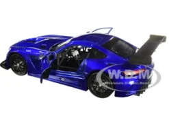 Mercedes AMG GT3 Bright Blue 1/24 Diecast Model Car Motormax 73386