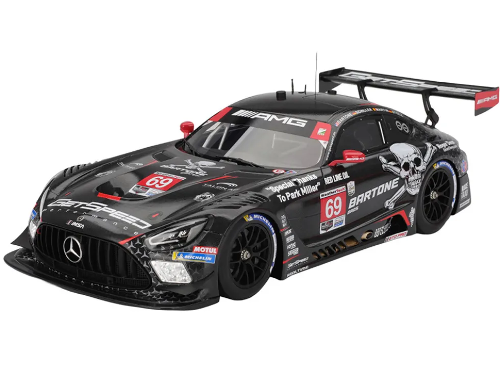 Mercedes-AMG GT3 EVO #69 Anthony Bartone - Maxime Martin - Fabian Schiller - Luca Stolz "GetSpeed" IMSA "24 Hours of Daytona" (2025) 1/18 Model Car by Top Speed