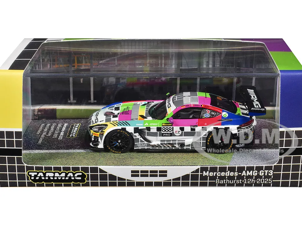 Mercedes-AMG GT3 #888 Maro Engel - Mikael Grenier - Maxime Martin "GruppeM Racing" "Bathurst 12 Hour" (2025) "Hobby64" Series 1/64 Diecast Model Car by Tarmac Works