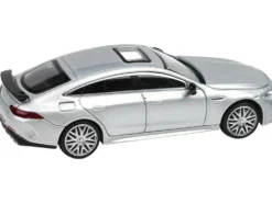 2018 Mercedes-AMG GT 63 S with Sunroof Silver Metallic 1/64 Diecast Model Car Paragon Models PA-55283