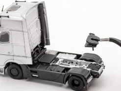 Mercedes-Benz Actros Auto Transporter White 1/64 Diecast Model by GCD
