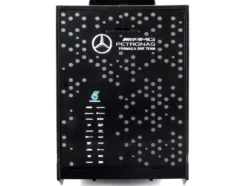 Mercedes-Benz Actros Gigaspace Car Transporter Black and Mercedes-AMG F1 W15 E Performance #63 George Russell