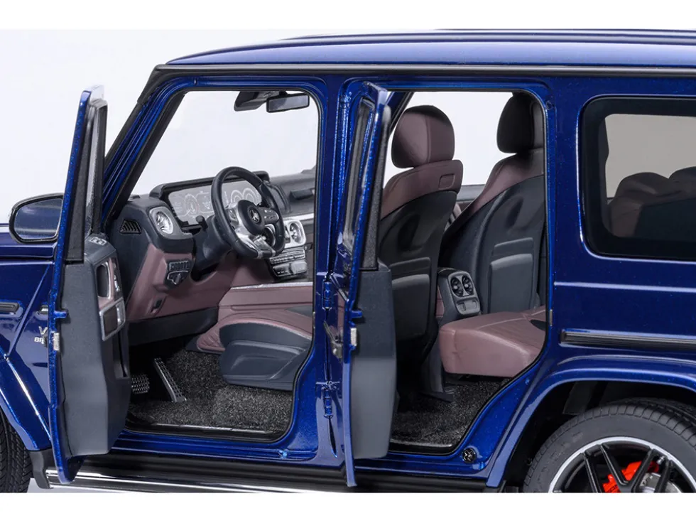 2019 Mercedes-Benz AMG G63 Brilliant Blue Metallic 1/18 Model Car by Autoart