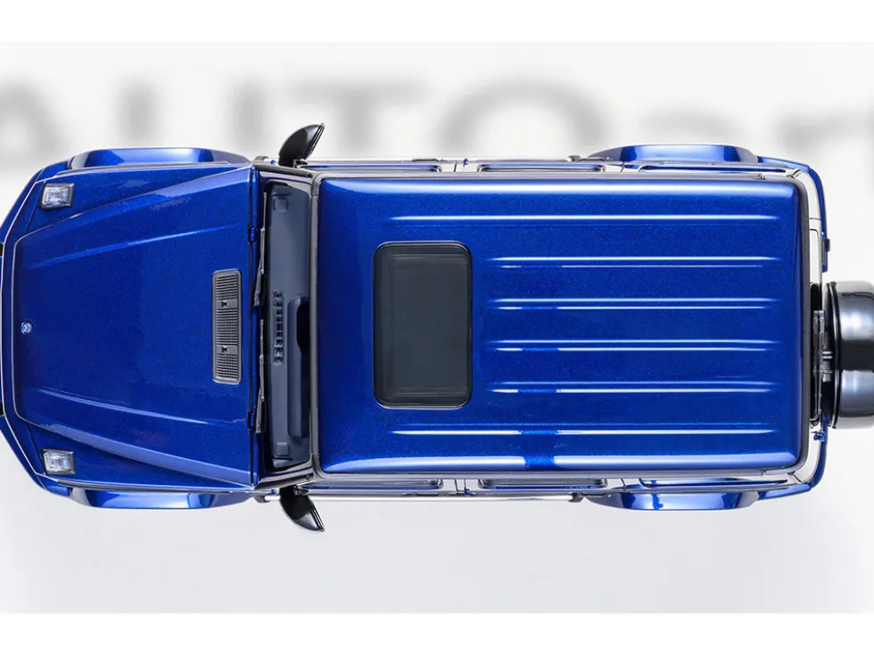 2019 Mercedes-Benz AMG G63 Brilliant Blue Metallic 1/18 Model Car by Autoart