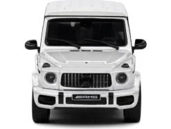 2022 Mercedes-Benz AMG G63 Diamond White Metallic with Graphics 1/43 Diecast Model Car by Solido