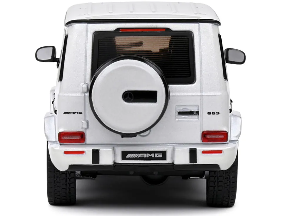 2022 Mercedes-Benz AMG G63 Diamond White Metallic with Graphics 1/43 Diecast Model Car by Solido