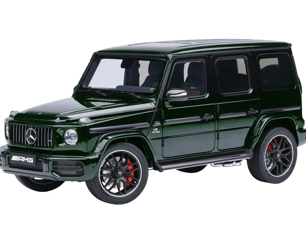2019 Mercedes-Benz AMG G63 Emerald Green Metallic 1/18 Model Car by Autoart